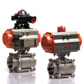 Dn25 Single Acting 2 Way Pneumatic Actuator Ball Valve